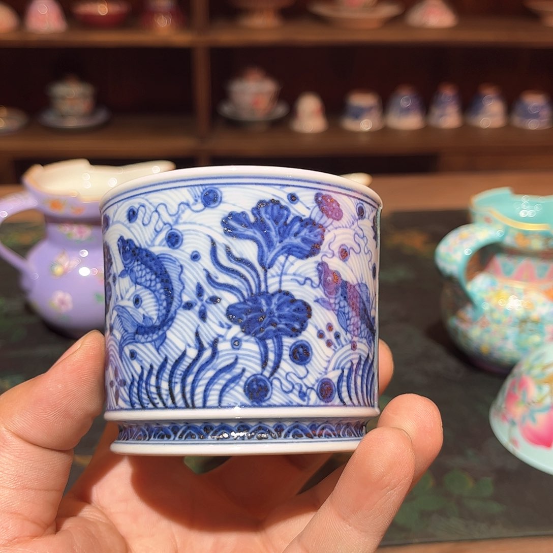 ~**~（闪购链接）鱼藻纹杯