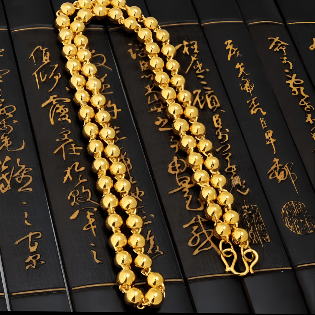 合金项链  2025新款【圆珠项链】经典气质时尚轻奢霸气精神光珠光面