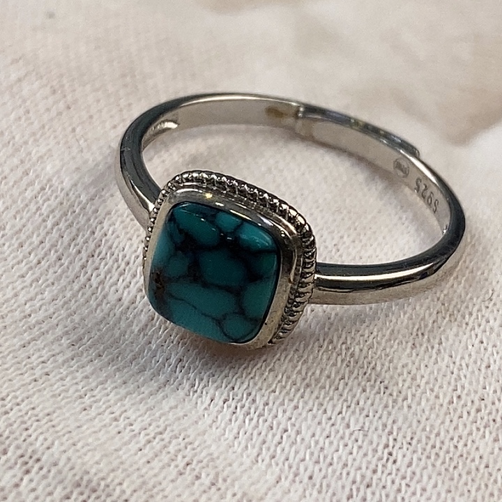 绿松石银S925镶嵌颈饰