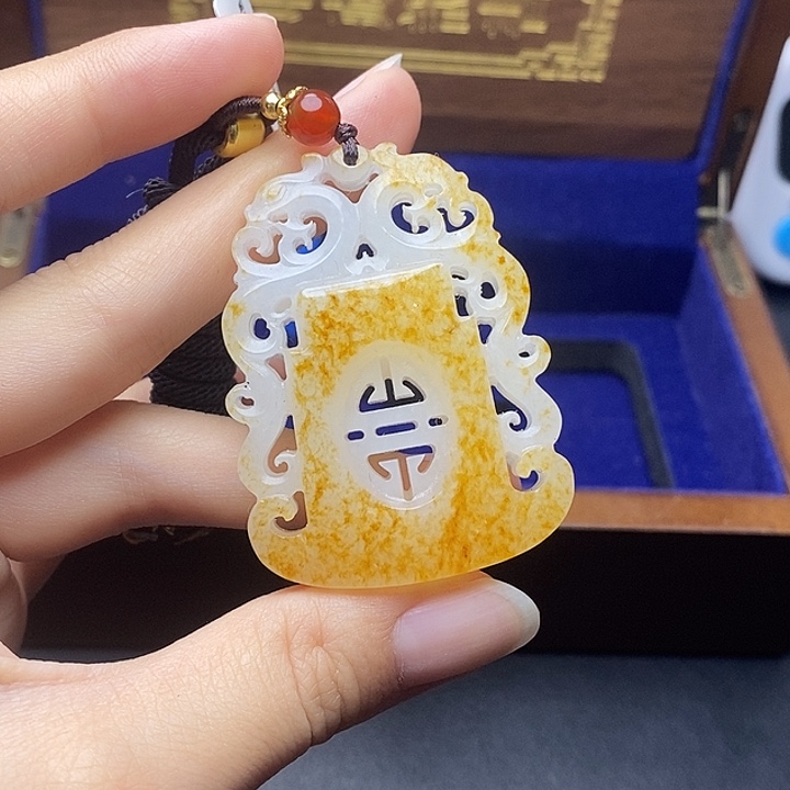 和田玉未镶嵌挂件胖*！N