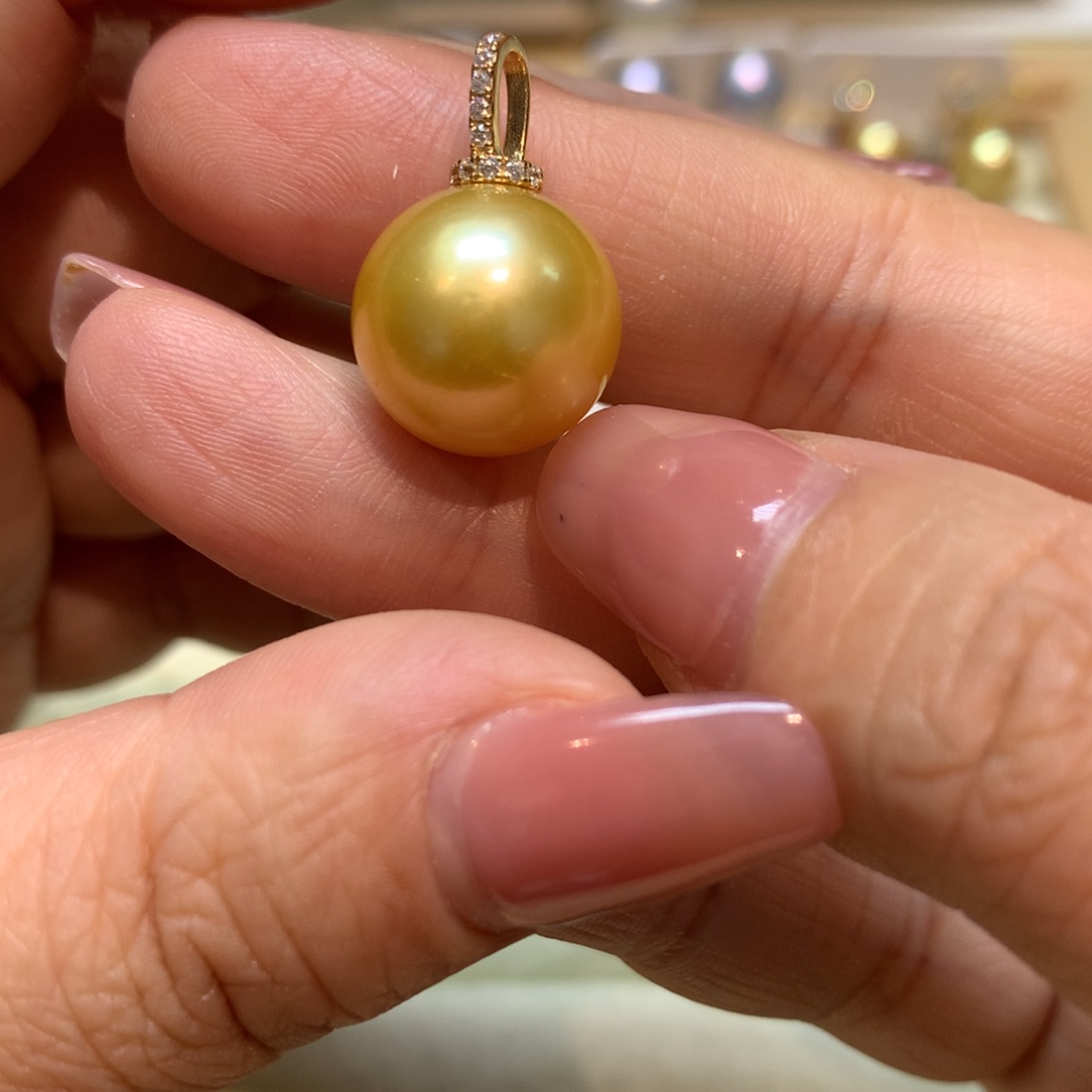 海水珍珠颈饰14K金镶嵌