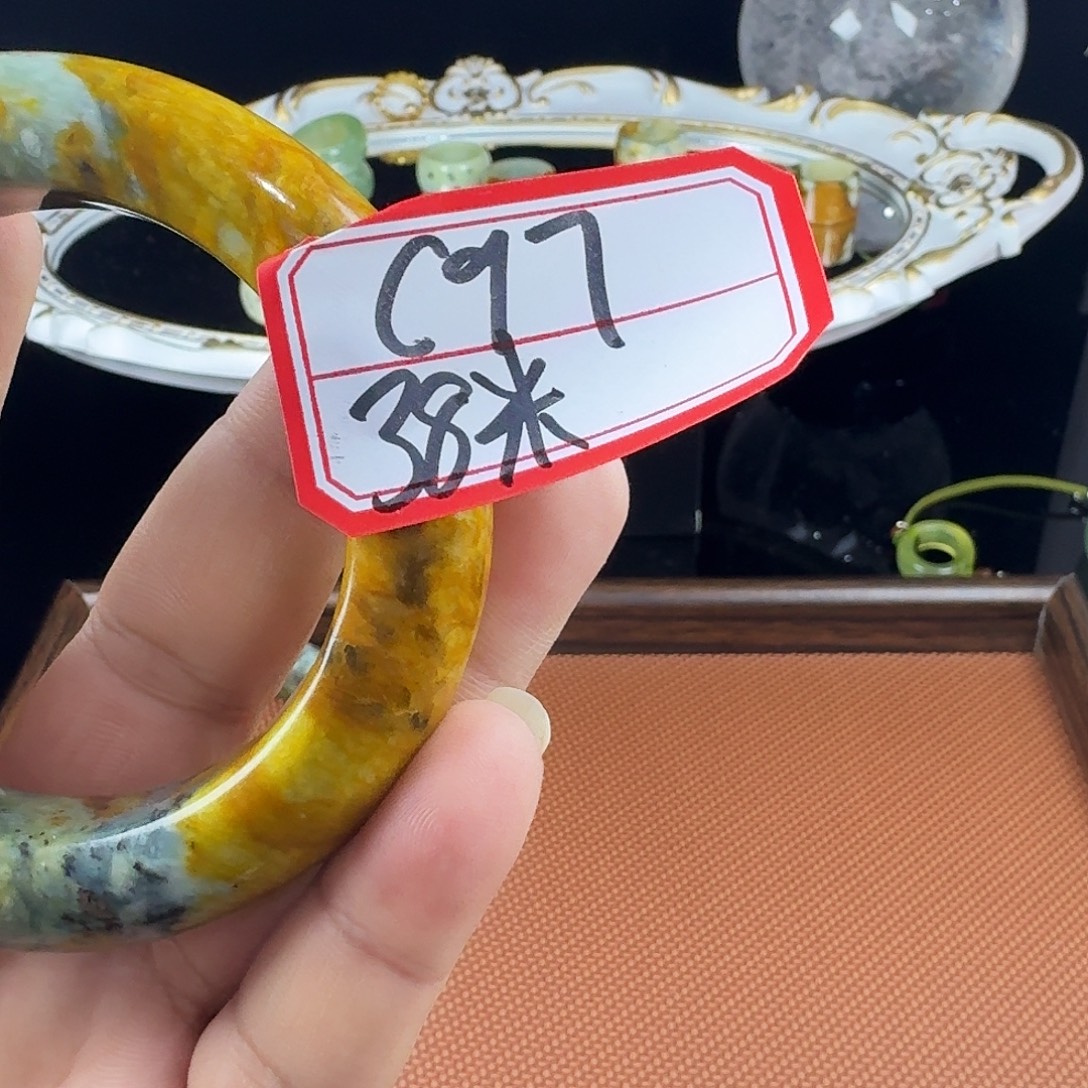 锁***芳蛇纹石玉合金戒指