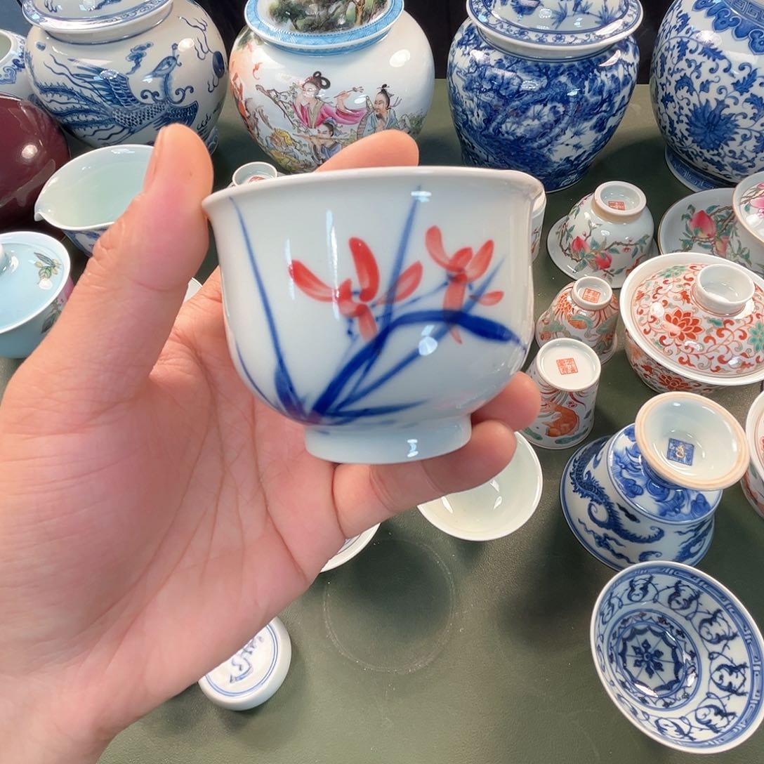 杯青花瓷器青花瓷器