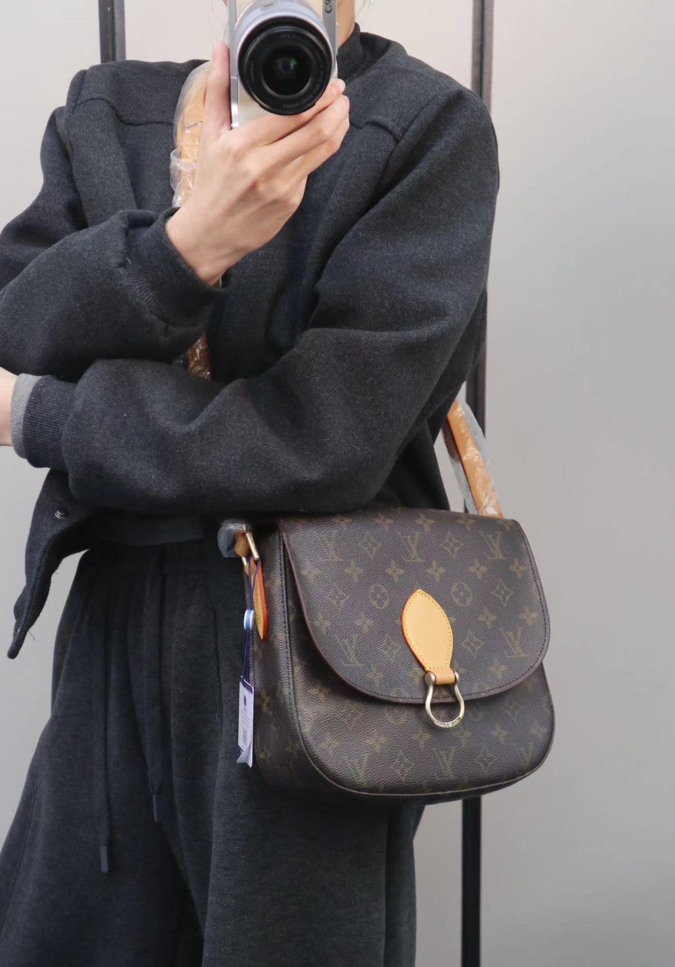 95新 LouisVuitton/路易威登 老花邮差斜挎包单肩包/秋境中古1160