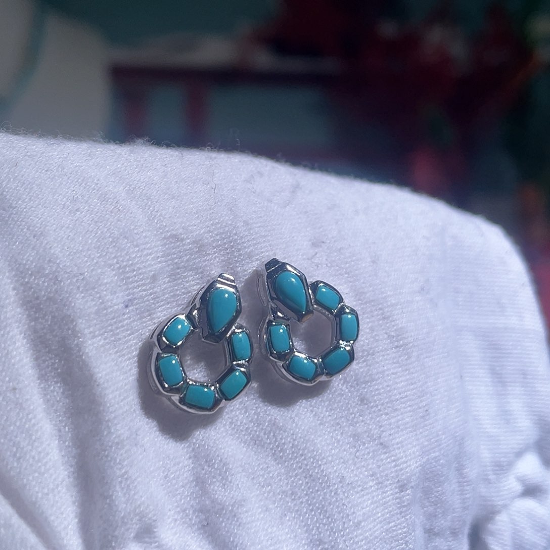 绿松石配饰银S925镶嵌