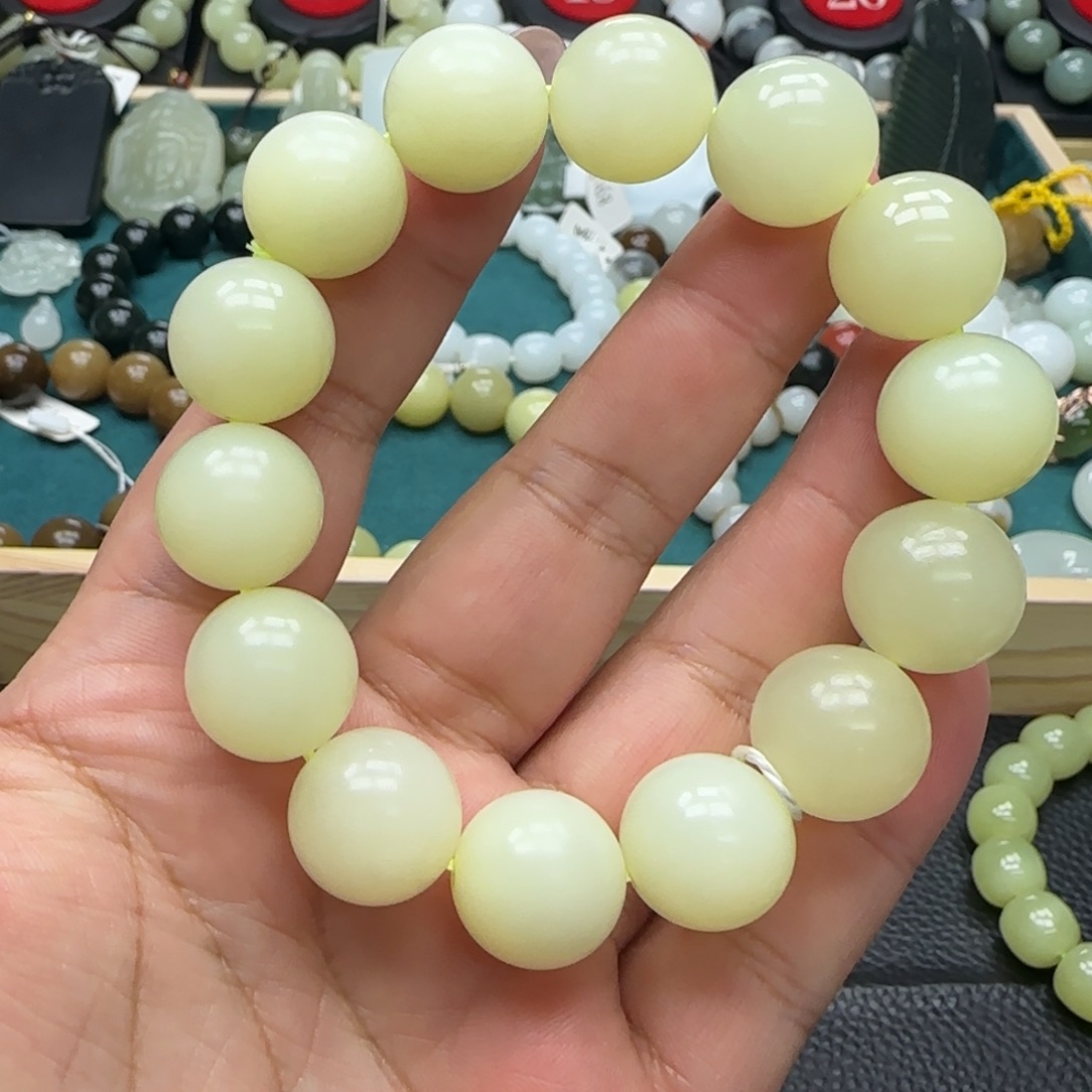 和田玉未镶嵌手链16