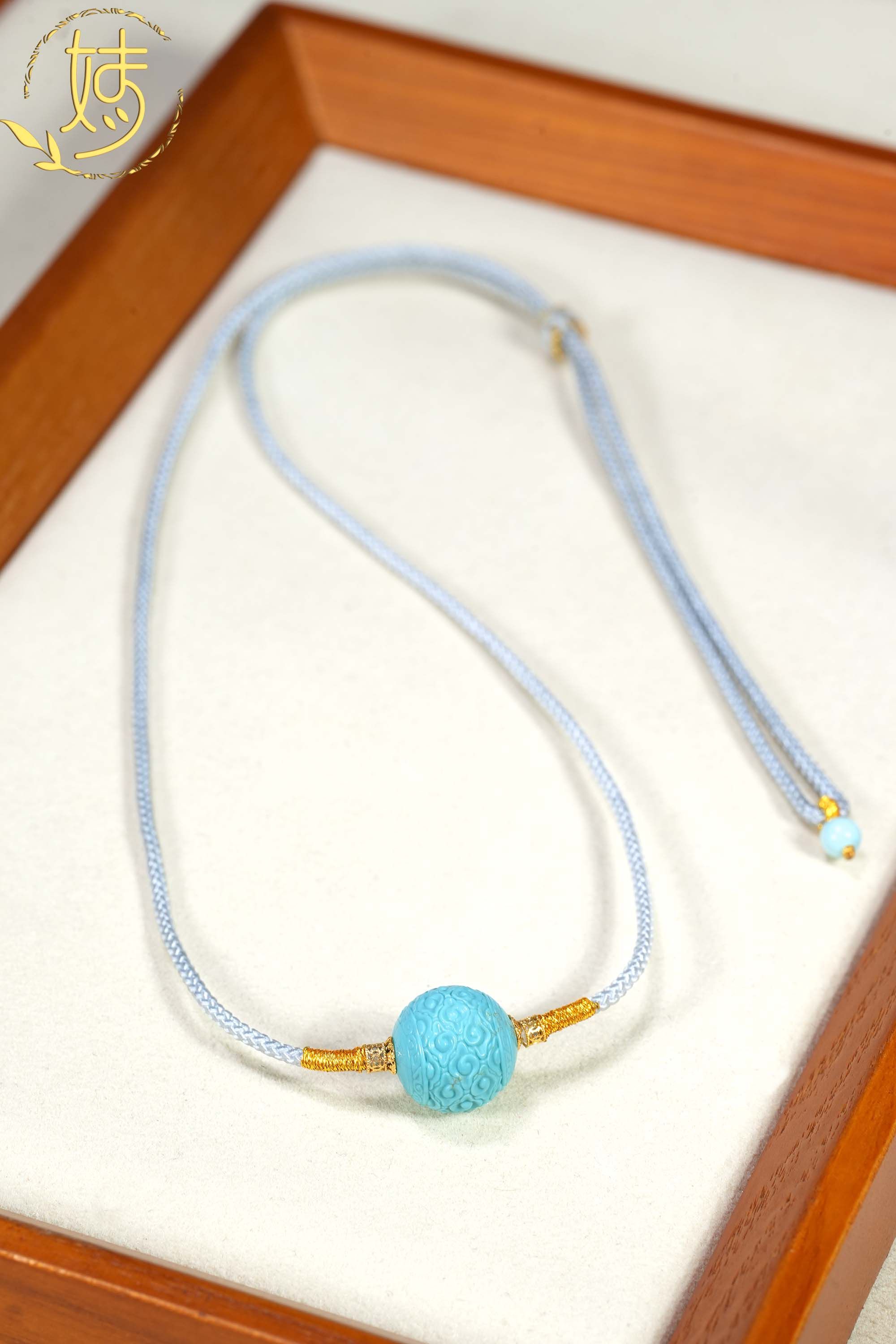 【婧婧精选】臻品 · 18K绿松云纹珠DIY锁骨链 12+ 多样性发