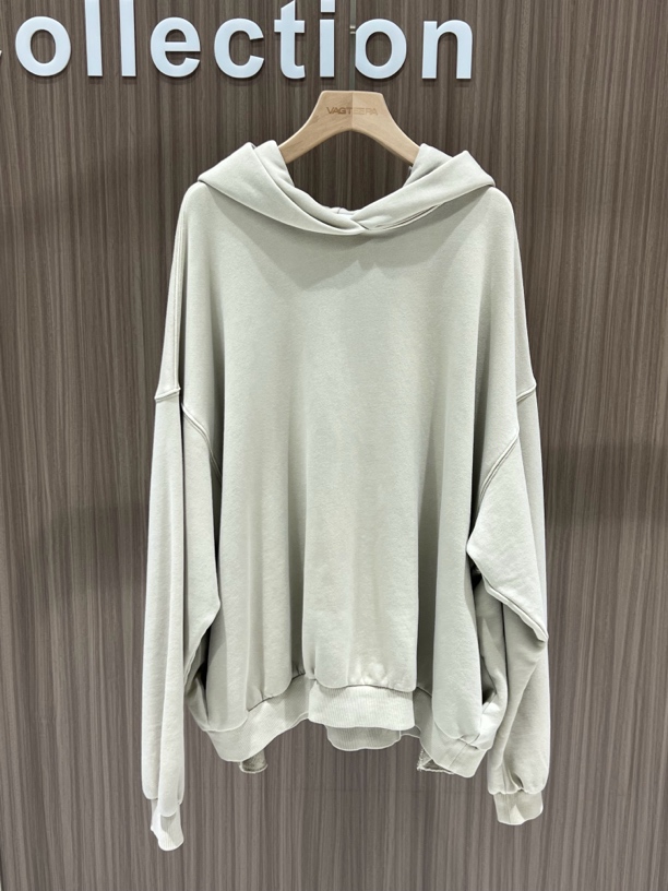 时尚百搭纯色棉质休闲连帽卫衣外套女