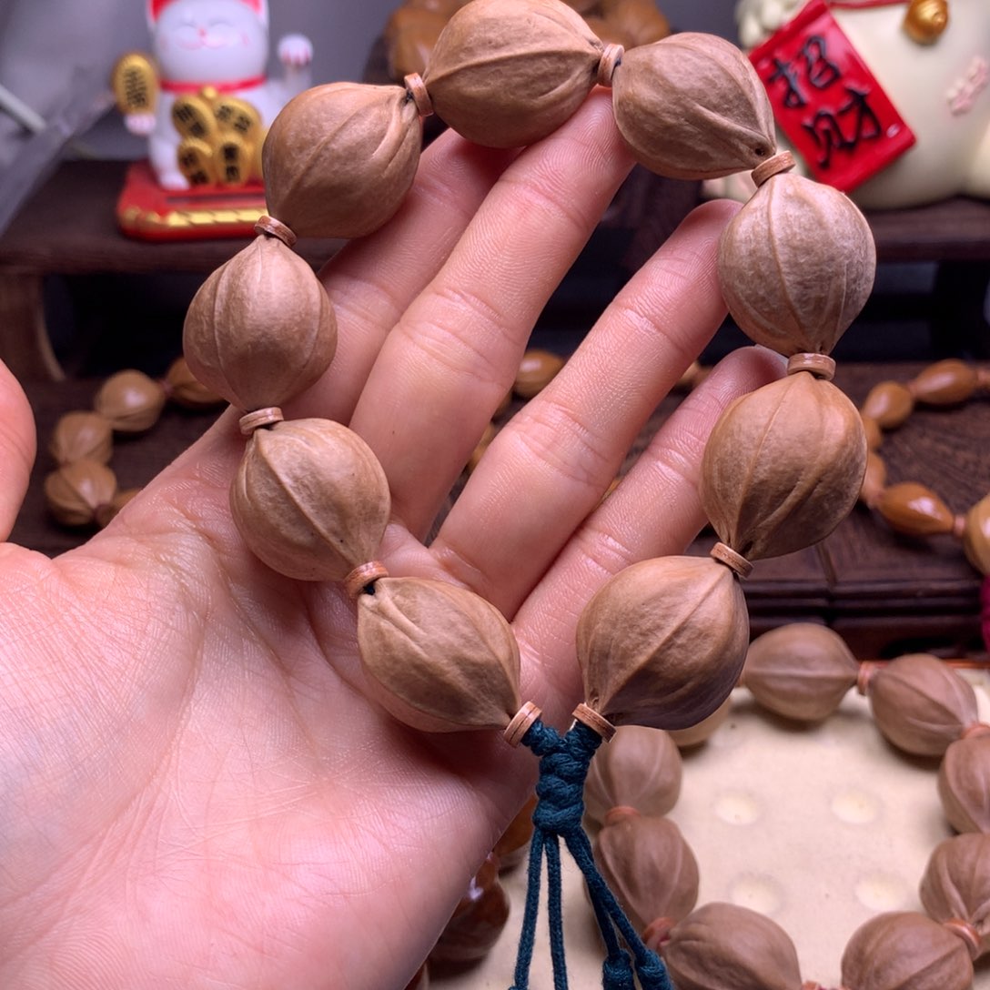 橄榄核手串/手链记****哦梅林铁核22/27正四