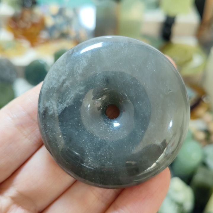 岫玉未镶嵌平安扣