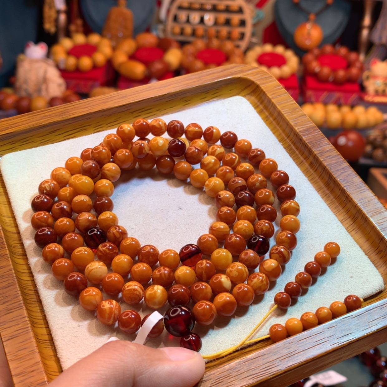 【闪购商品】蜜蜡手链未镶嵌蜜蜡手链