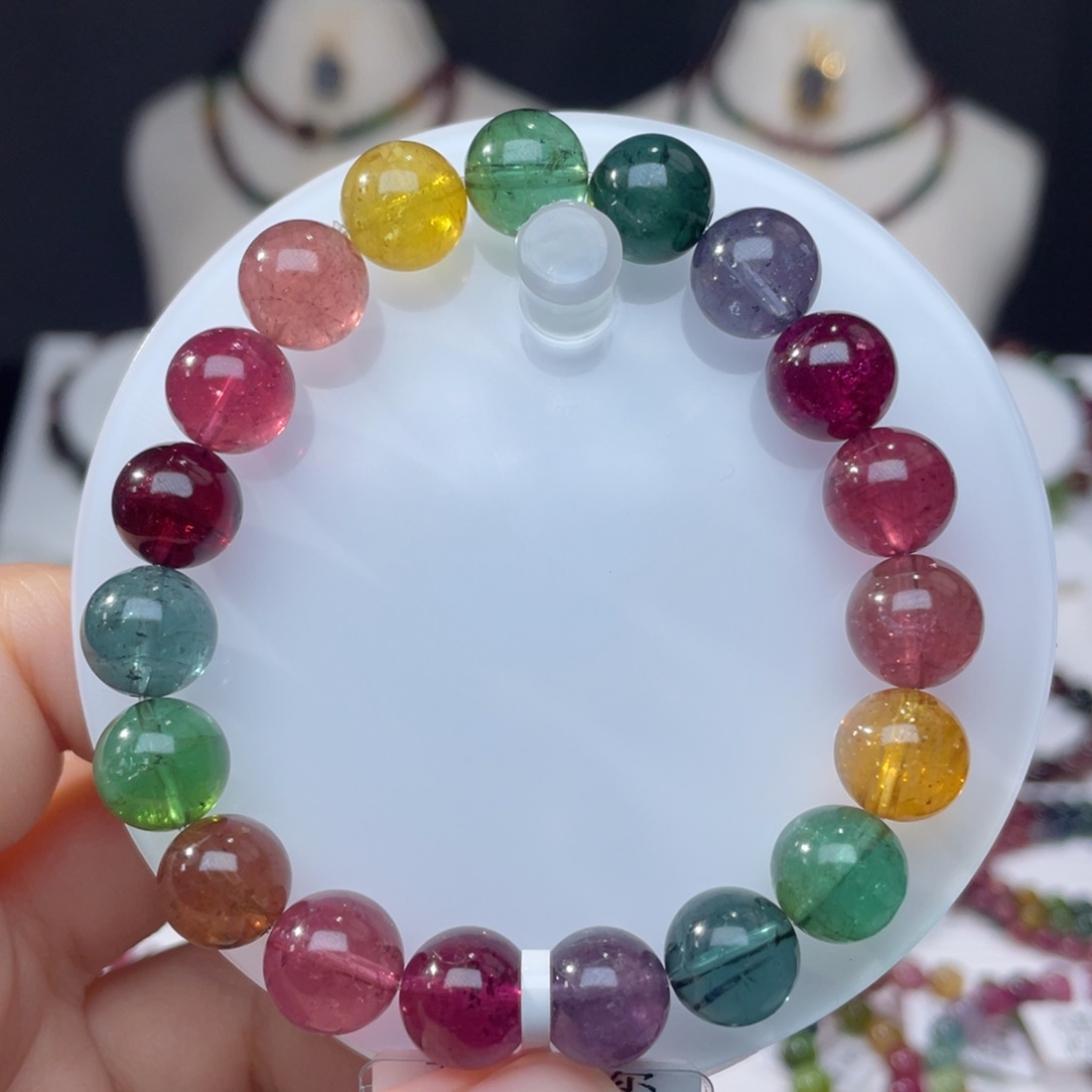 手串未镶嵌碧玺10mm+      