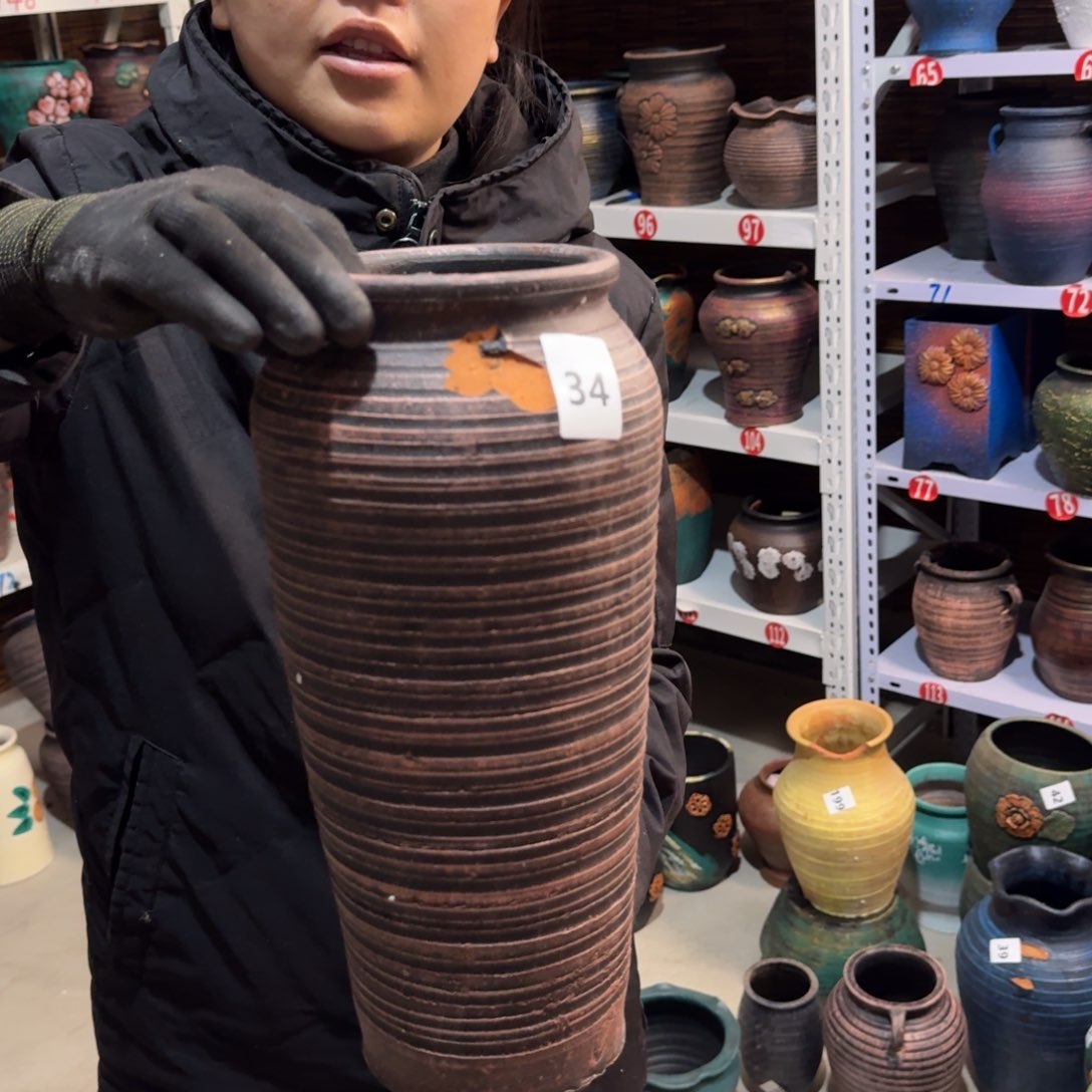 红陶红陶花盆炸炸炸