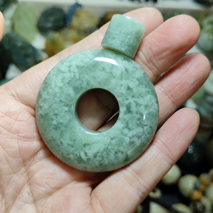 岫玉平安扣未镶嵌