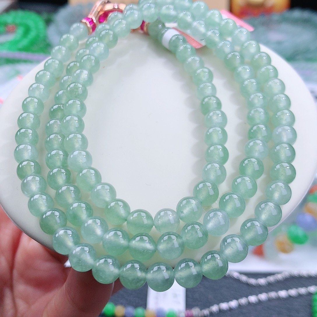 翡翠手链未镶嵌卡6