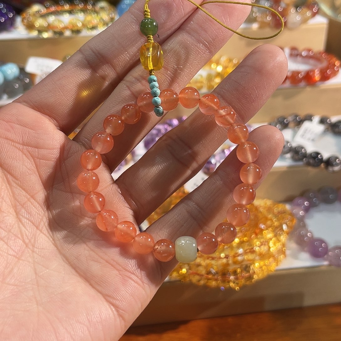 南红玛瑙未镶嵌手链