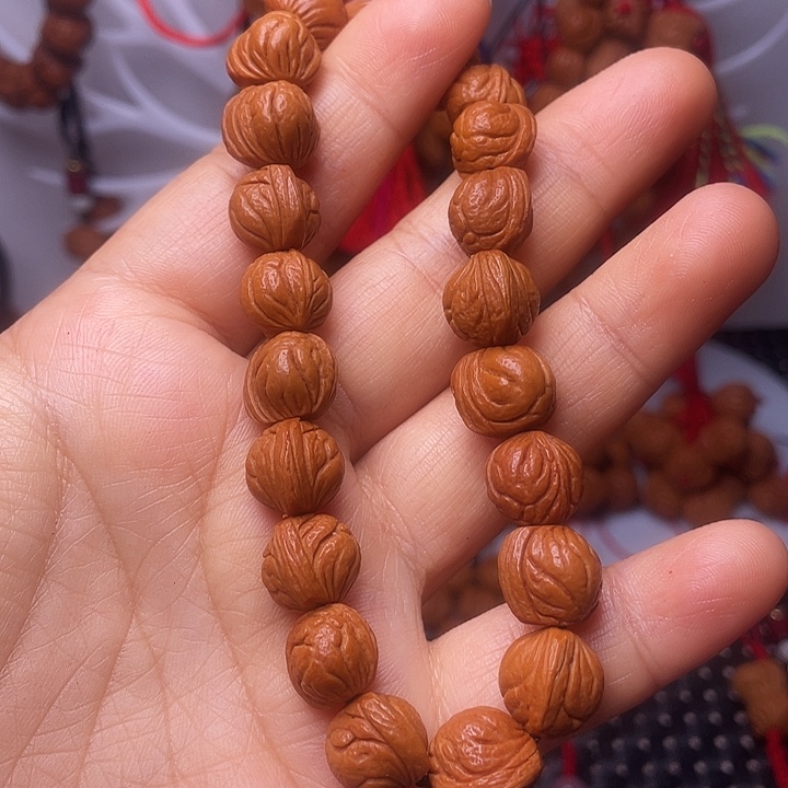 桃核吊坠龙纹桃枭