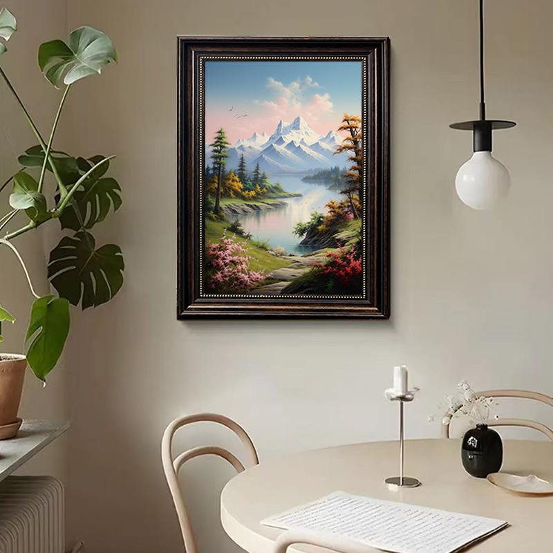 现代新古典风景客厅走廊卧室书房玄关装饰画挂画DS32