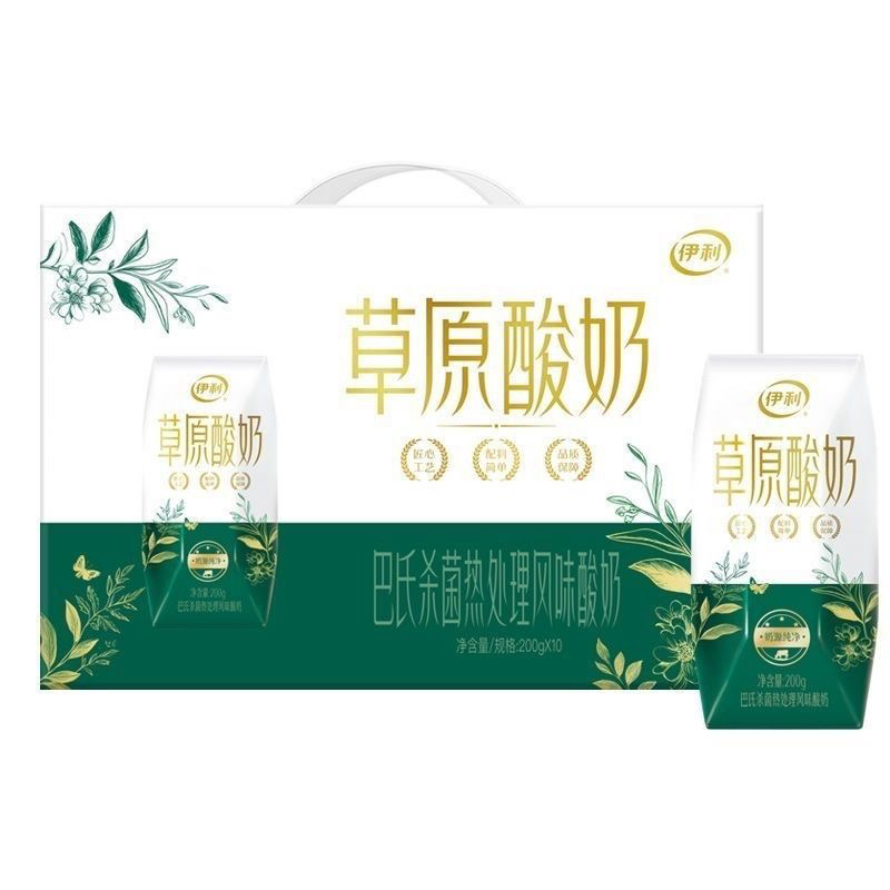 伊利草原酸奶巴氏杀菌热处理风味酸奶