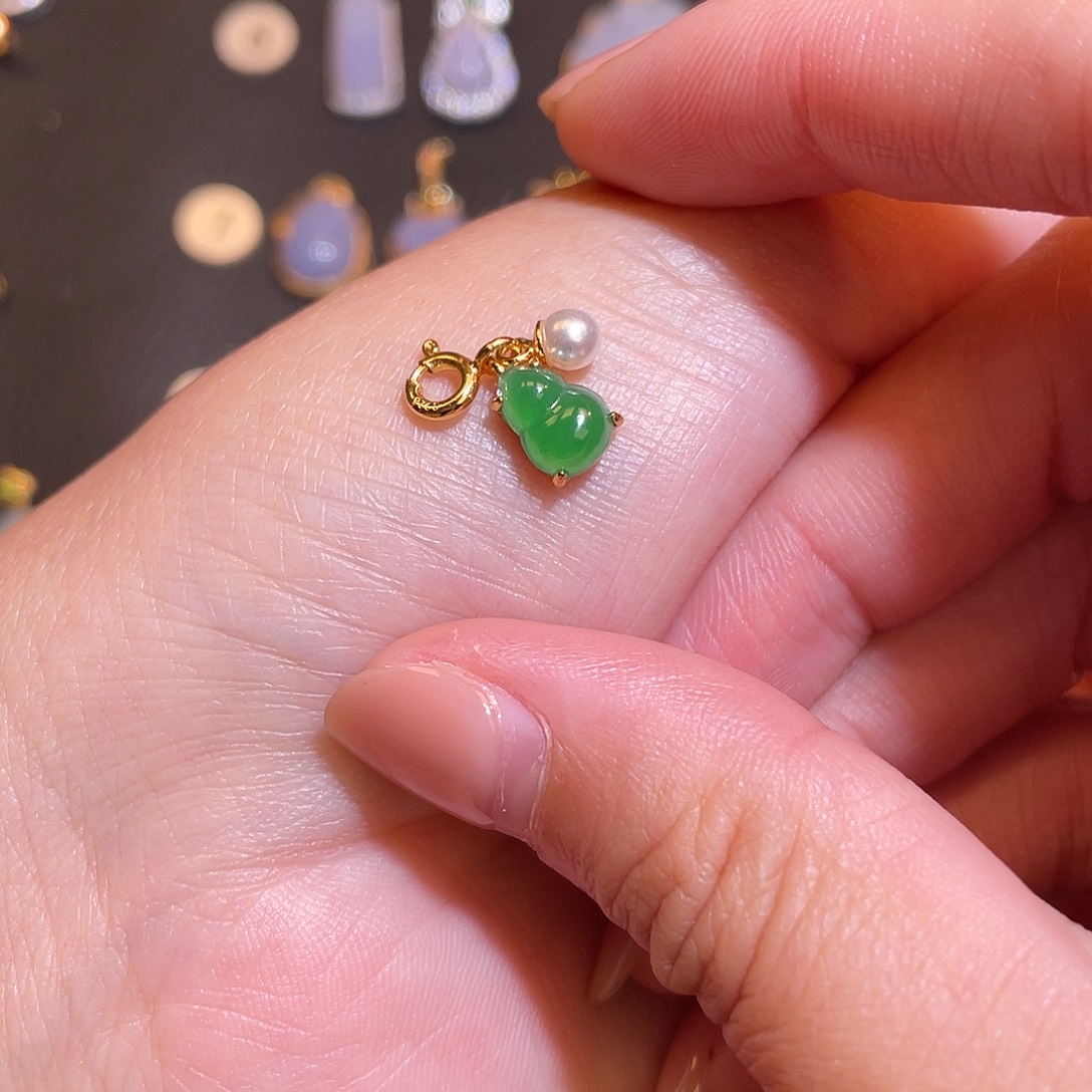 翡翠银S925镶嵌颈饰