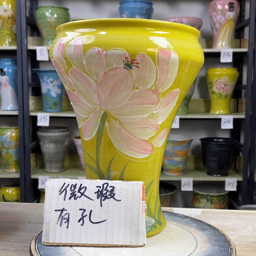 景德镇手工手绘陶瓷花盆