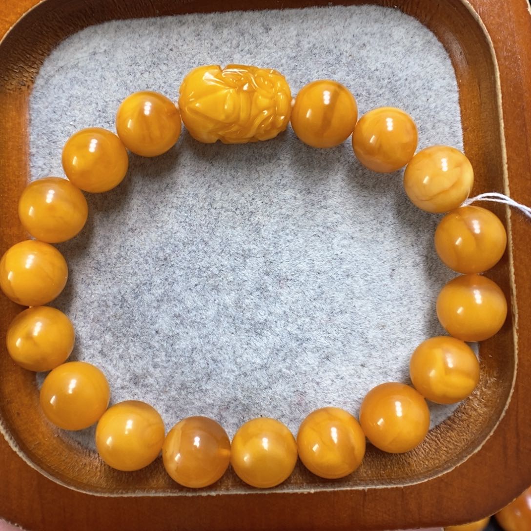 蜜蜡手串未镶嵌蜜蜡