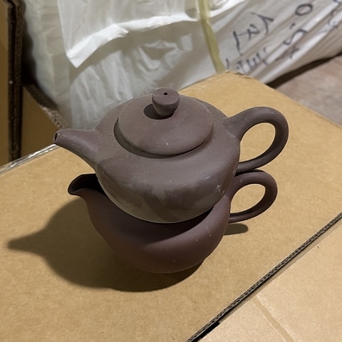 微瑕，不能明火，泡茶壶，公道杯矮款一套