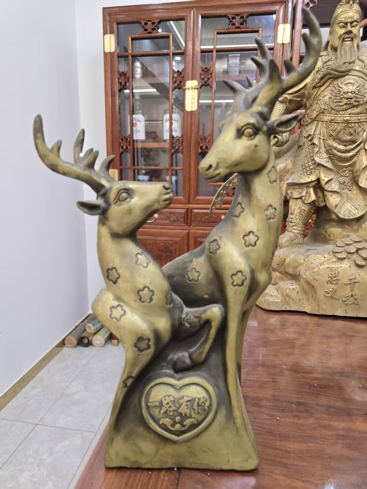 鹿  摆件 摆件名额 卡 （非 先 货）到货为卡  片