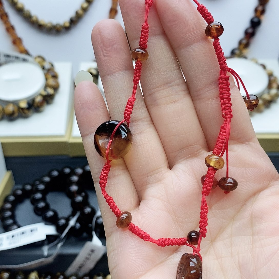 琥珀手链未镶嵌脚链