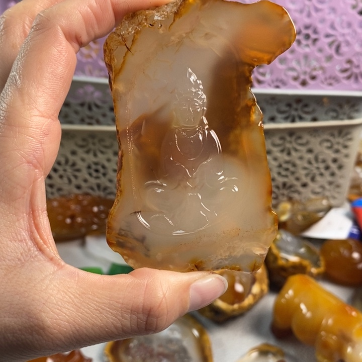 玛瑙/玉髓吊坠(不含链)未镶嵌