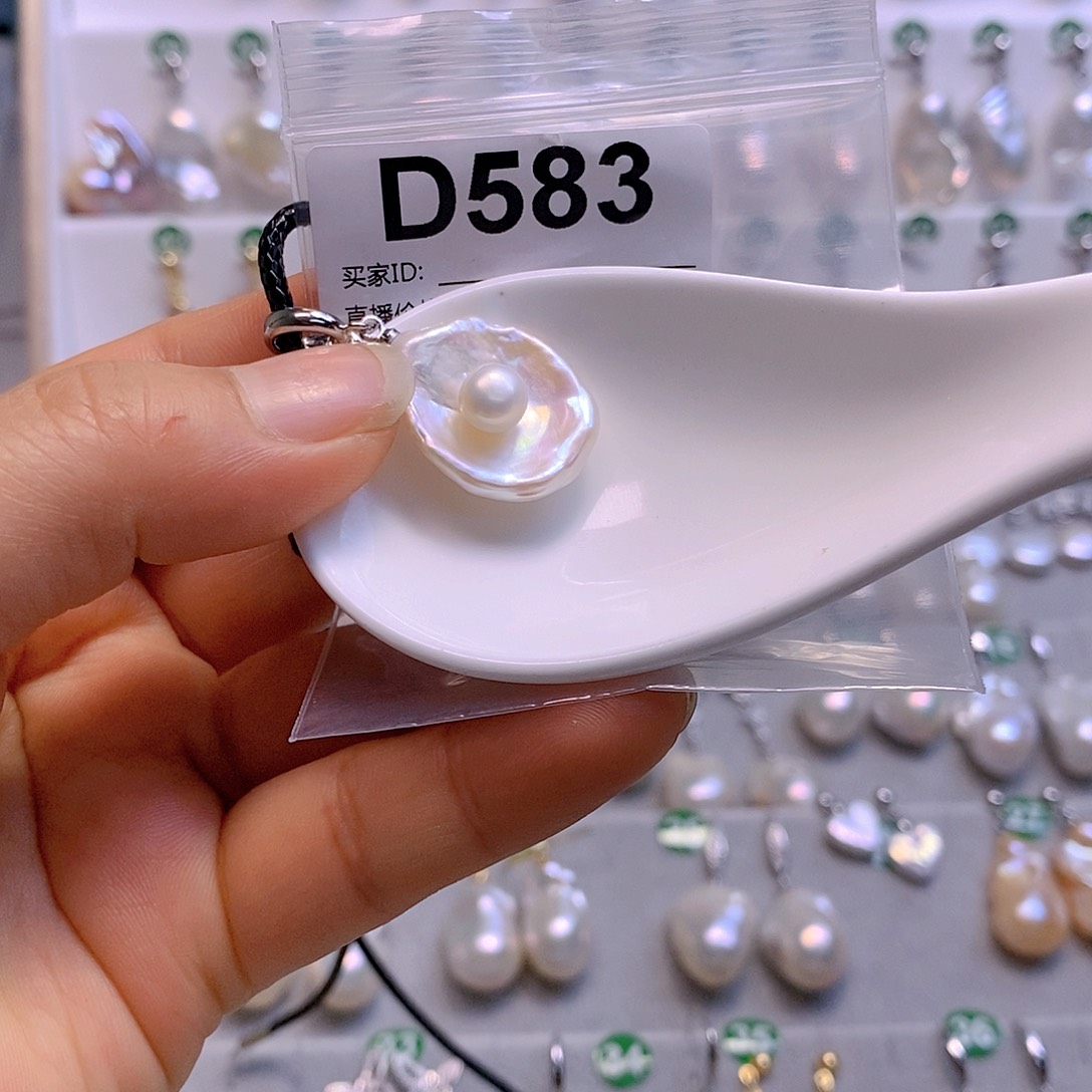 淡水珍珠颈饰银S925镶嵌