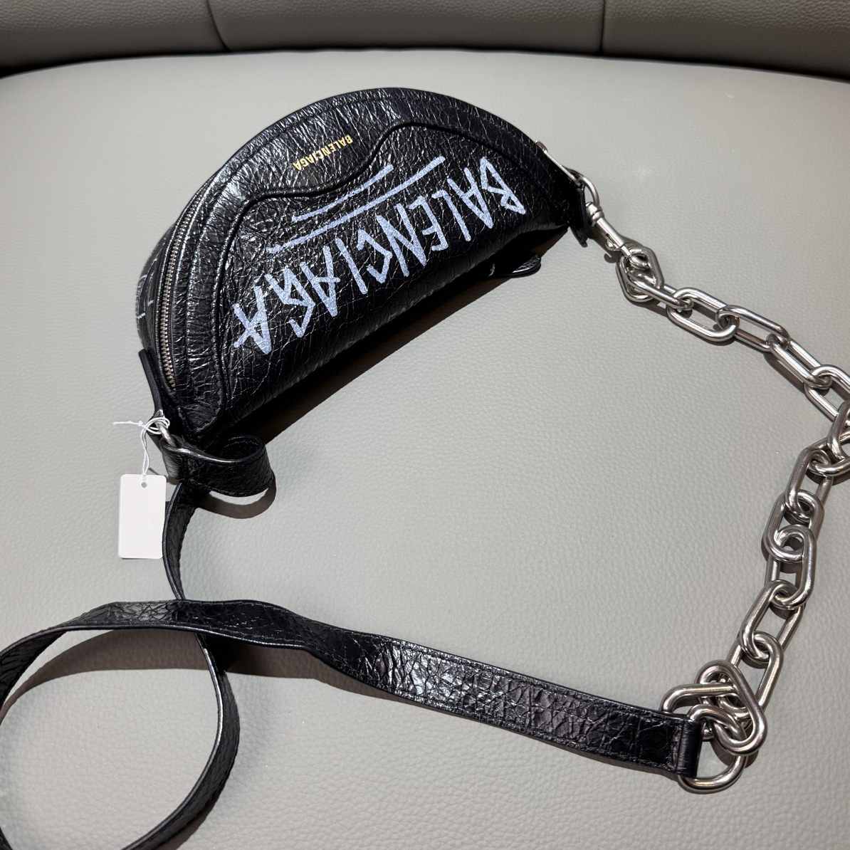 99新 Balenciaga/巴黎世家 巴黎世家限定涂鸦胸包腰包