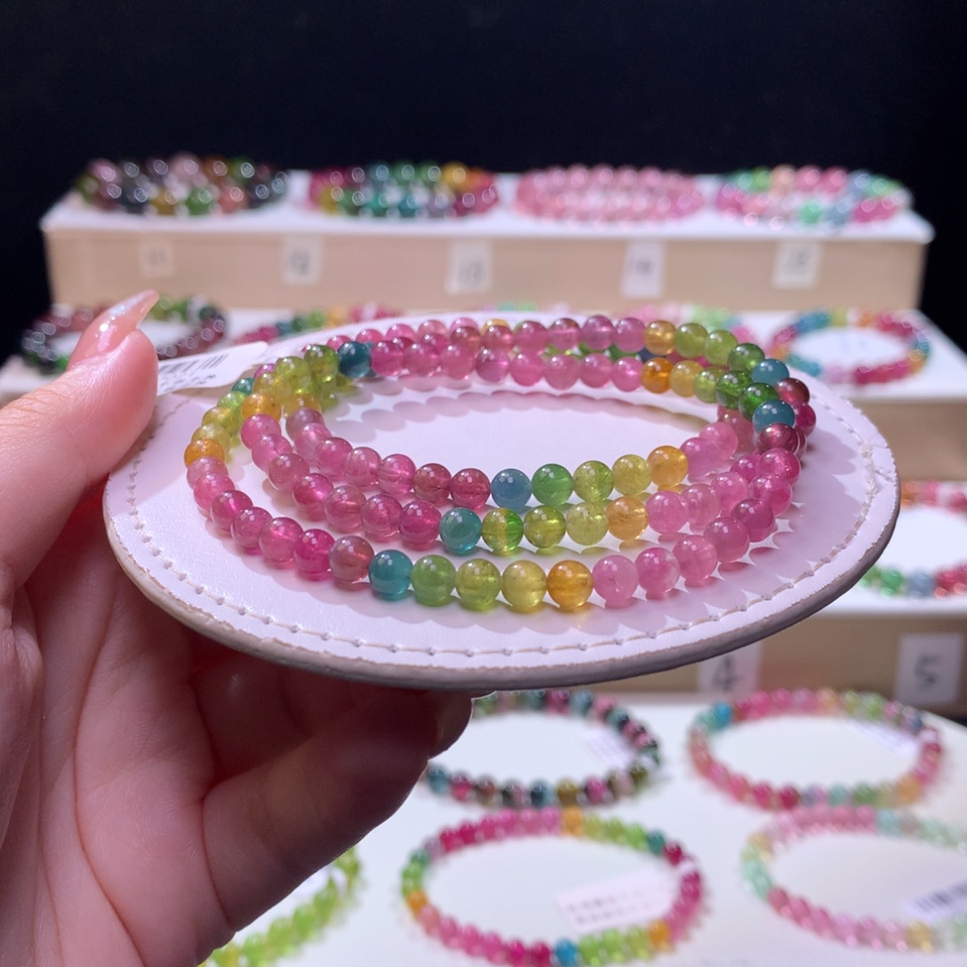 未镶嵌手链碧玺碧玺