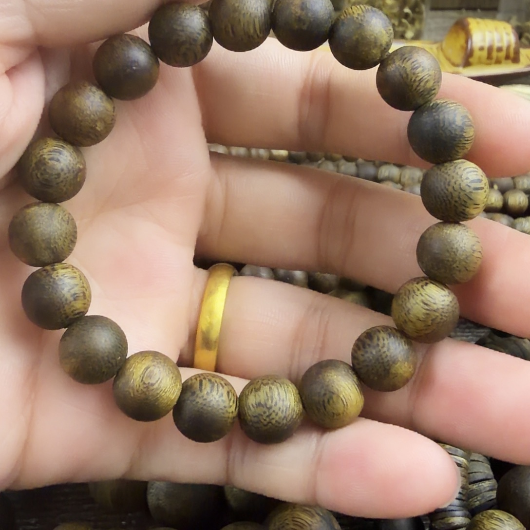 手串沉香➕1.0/单圈圆珠