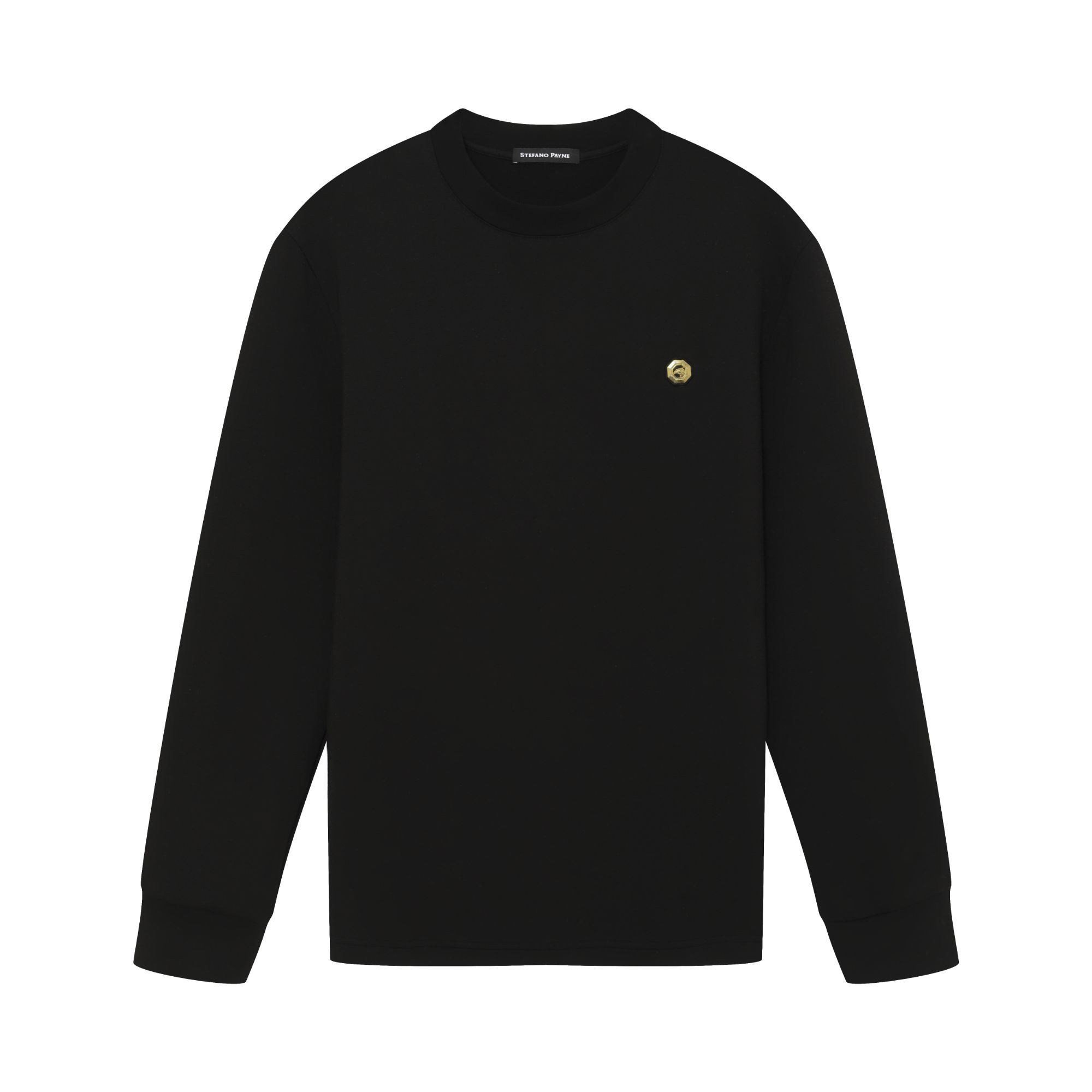 STEFANO PAYNE/史蒂芬•派恩绵羊毛金属鹰头打底衫长袖男百搭款