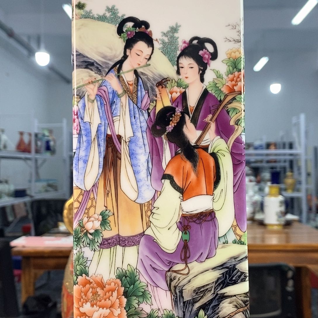 摆件景德镇陶瓷花瓶摆件