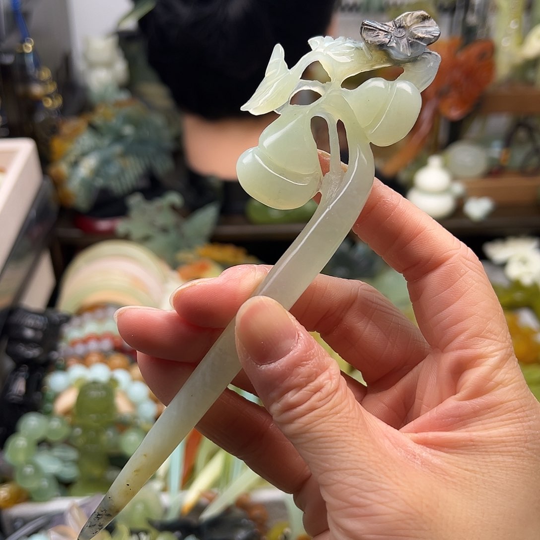 蛇纹石玉发箍未镶嵌