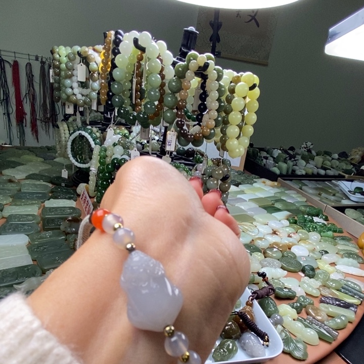 和田玉未镶嵌颈饰和田玉