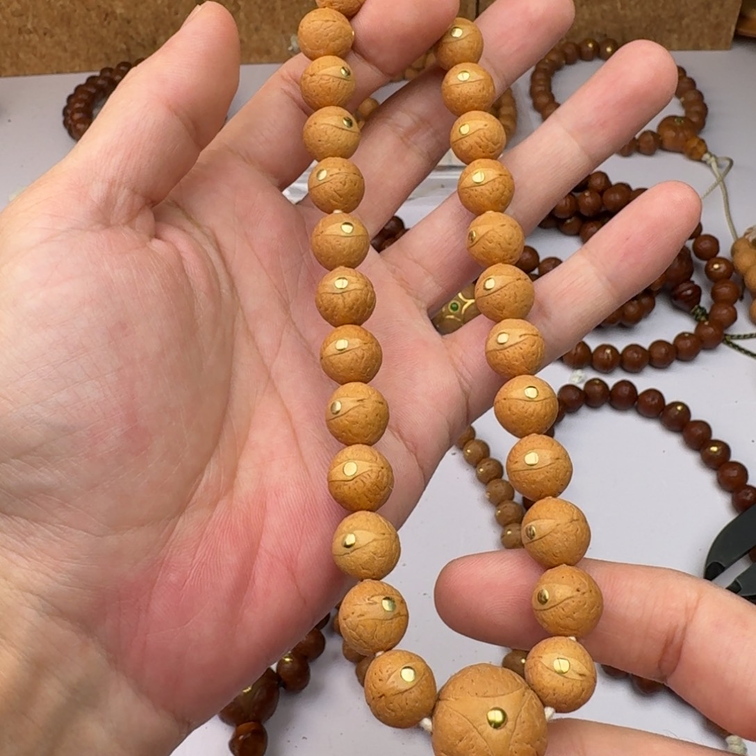 手串凤眼菩提11.5铜钉手持