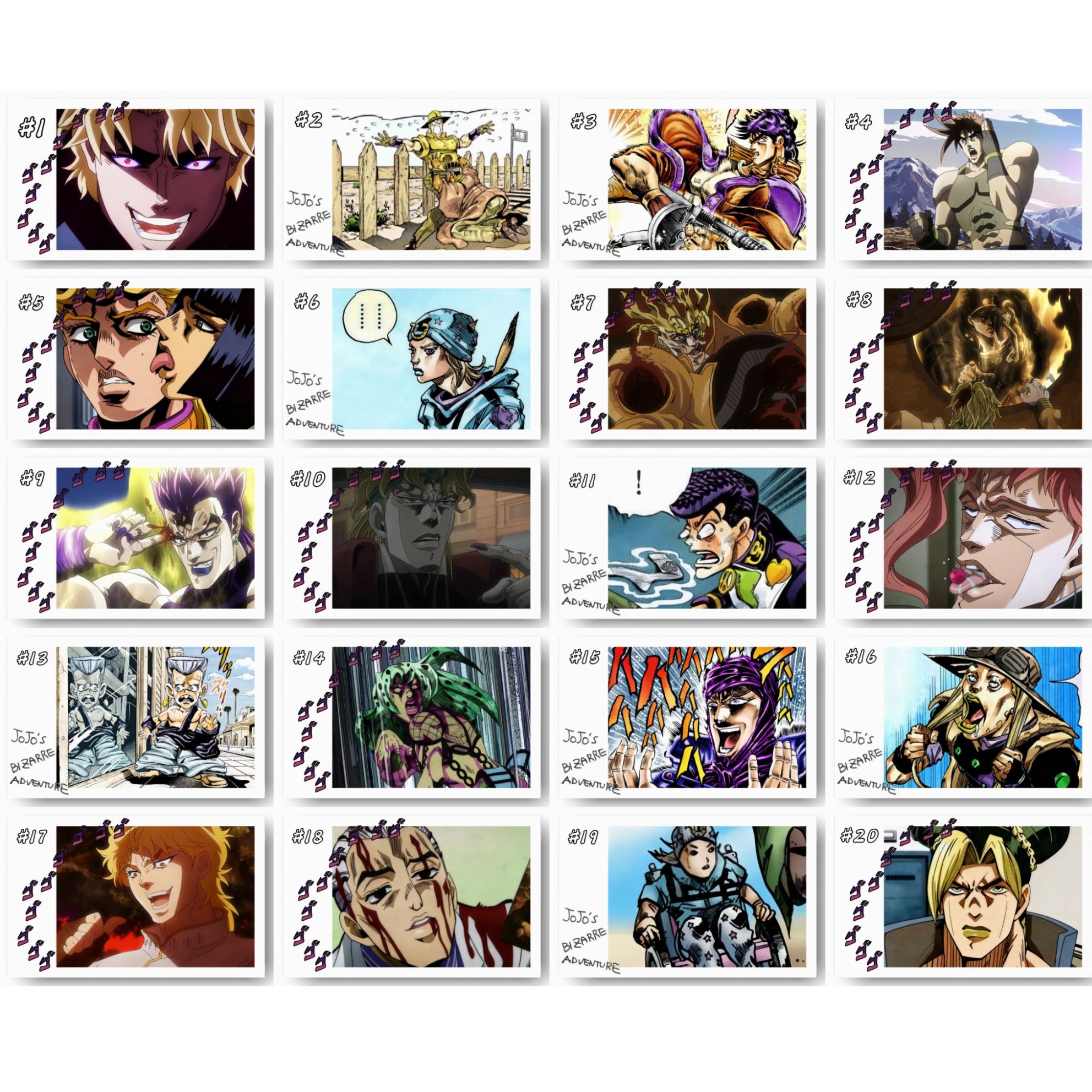 【现货】【JOJO】jojo名场面拍立得小卡（默认代拆）【非官谷介意勿拍】