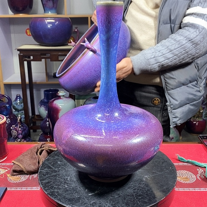 瓶九**独中国神垕精品钧瓷