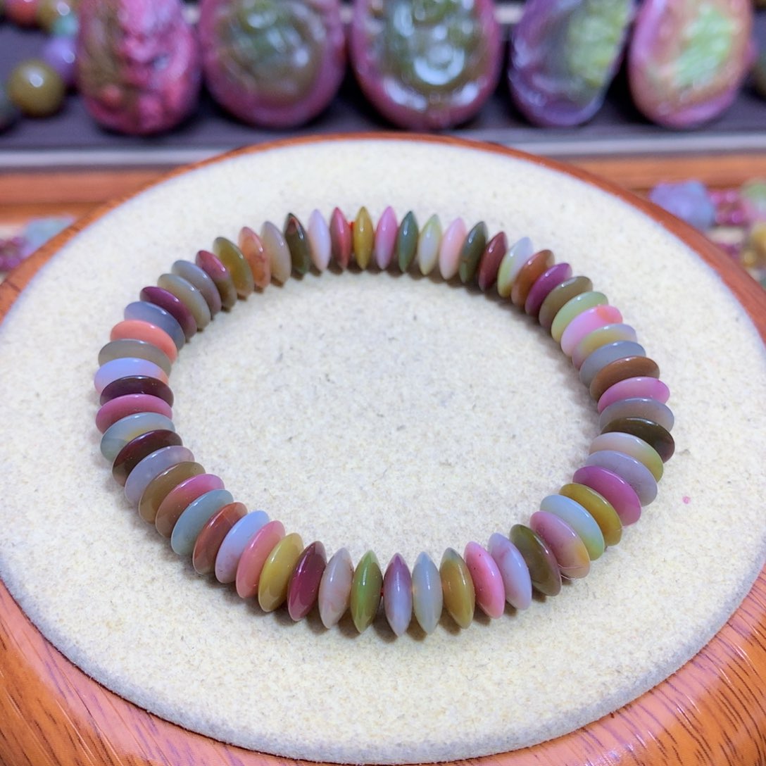 玛瑙手链未镶嵌盐源