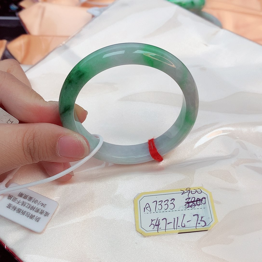 翡翠手镯未镶嵌天然缅甸翡翠A货