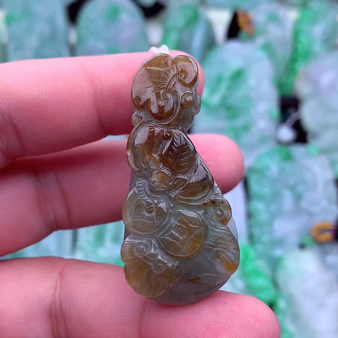翡翠未镶嵌吊坠(不含链)