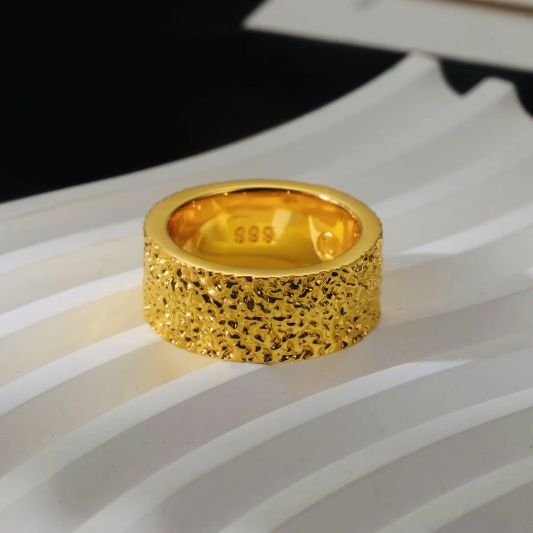 合金戒指 合金戒指金色男戒闭口纸醉金迷手工指环情侣款欧美个性