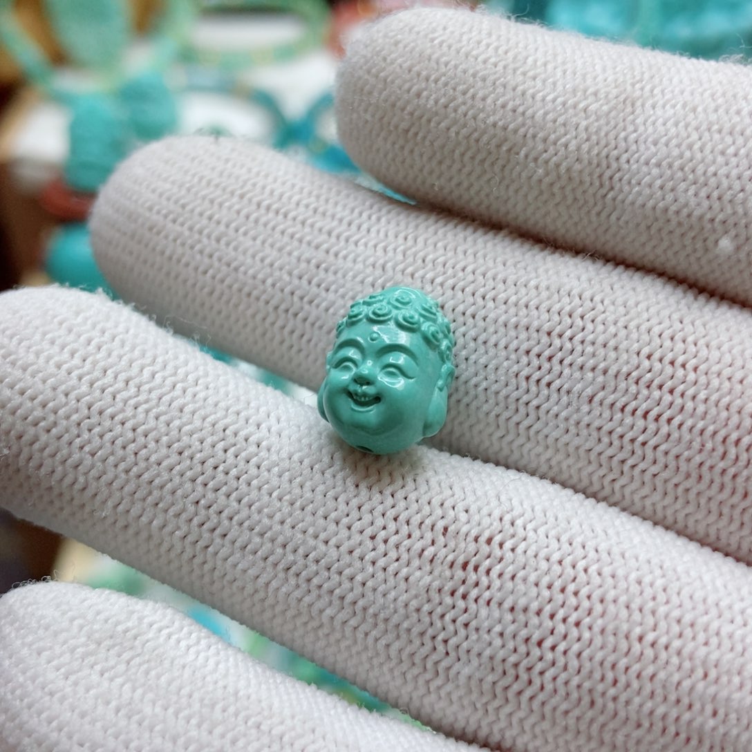 绿松石珠子未镶嵌