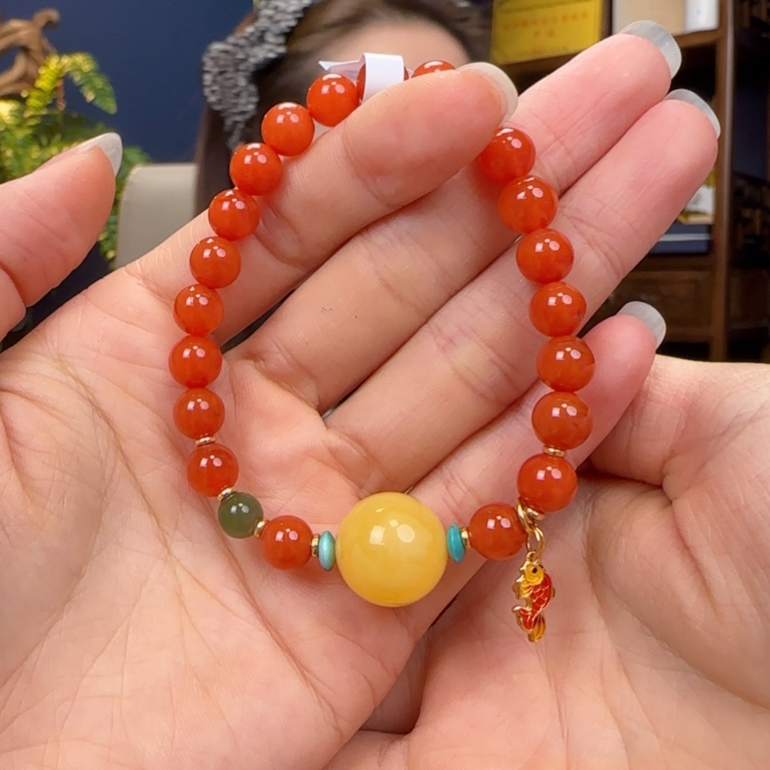 南红玛瑙手链未镶嵌小*果11111111111