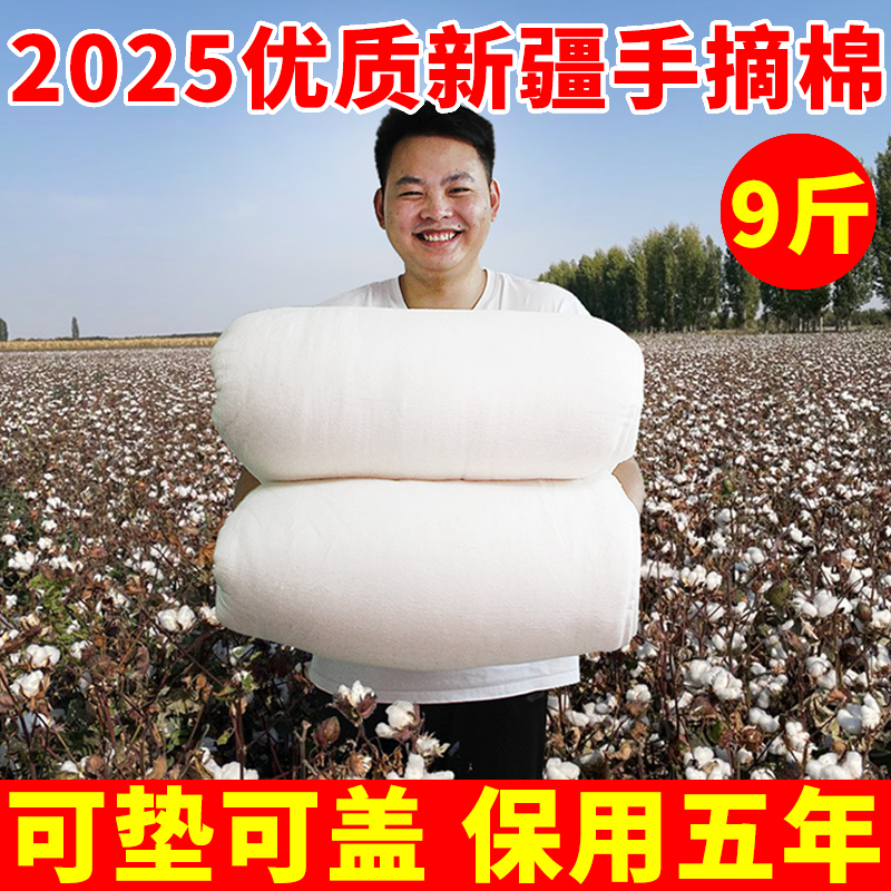 【9斤专属】❤买8斤送1斤❤新疆棉花被子特价包邮