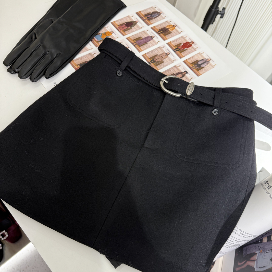 气质女神腰带半裙裤