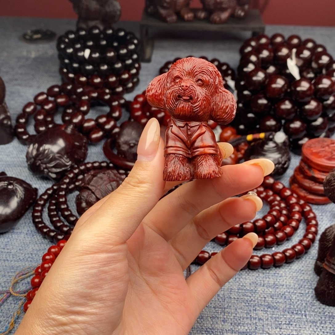 七***安檀香紫檀（小叶紫檀）手串/手链狗狗